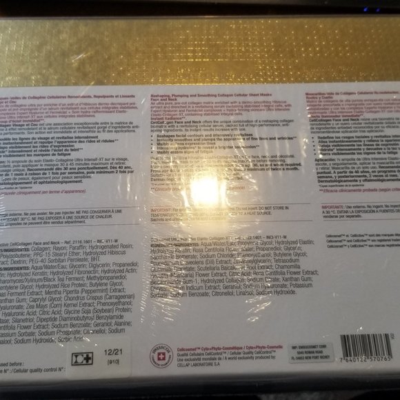 cellcosmet Cellcollagen Face and Neck (4 masks) - Picture 4 of 4